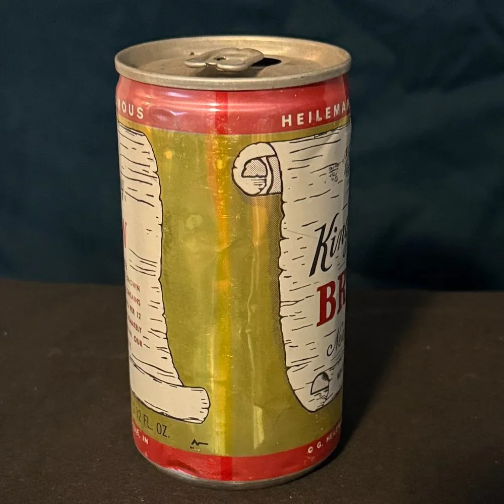 Kingsbury Brew Near Beer vintage aluminum beer can